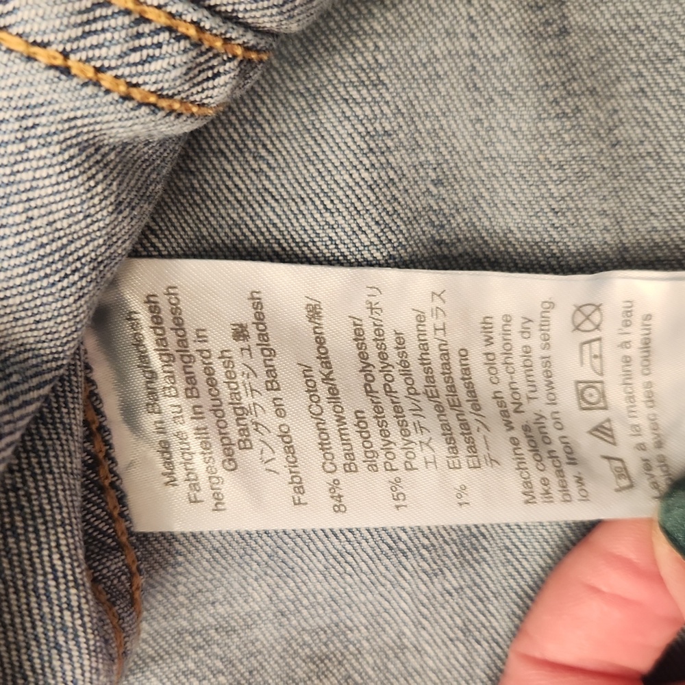 Crewcuts girl rainbow Jean jacket - Picture 5 of 5